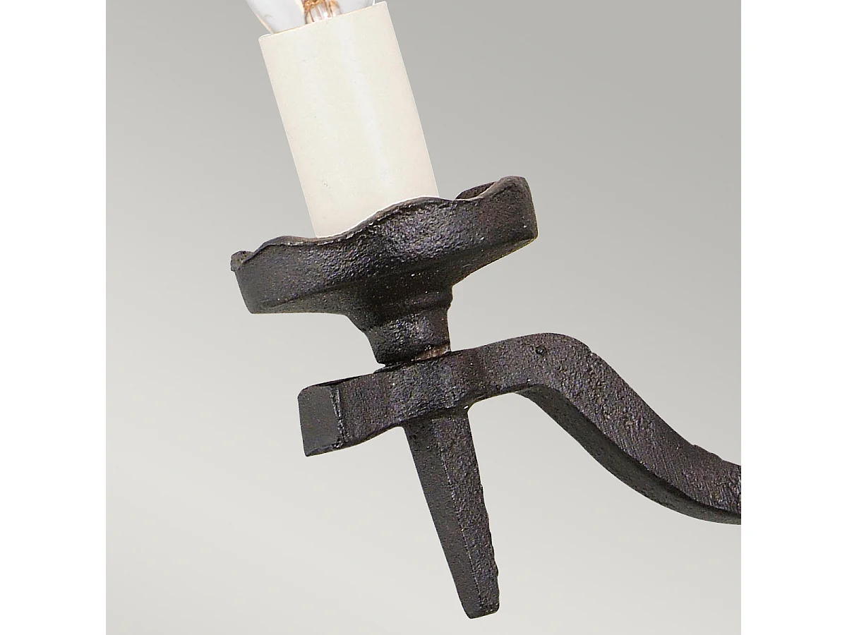 Elstead Rectory - Lampada da parete a candela per interni a 2 luci nera, E14