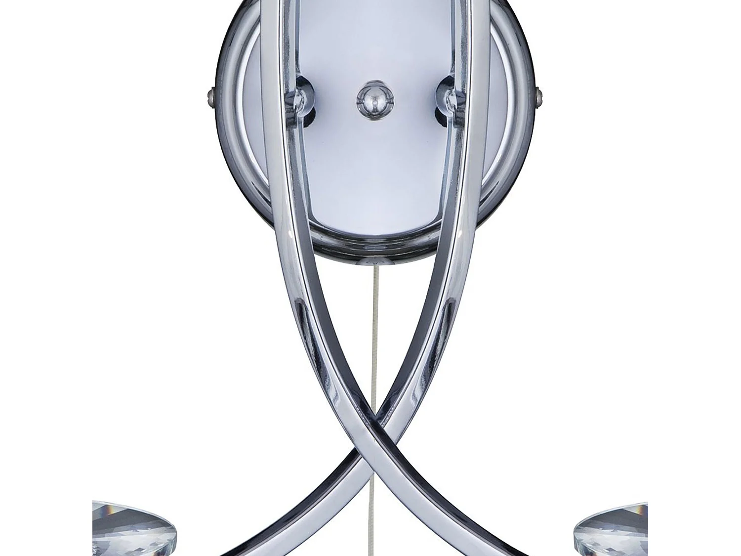 Searchlicht Ascona - 2 Licht Innenglas Kerze Wandleuchte Chrom, E14