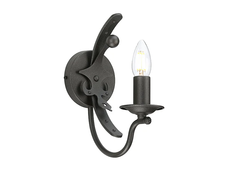 Elstead Windsor 1 ljus vägglampa - grafit, E14