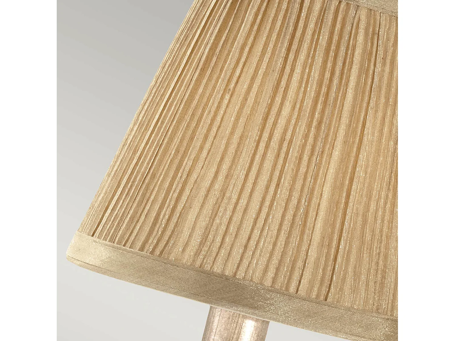 Elstead Abbey 1 ljus inomhusljus väggljus silversand med skärm, E14