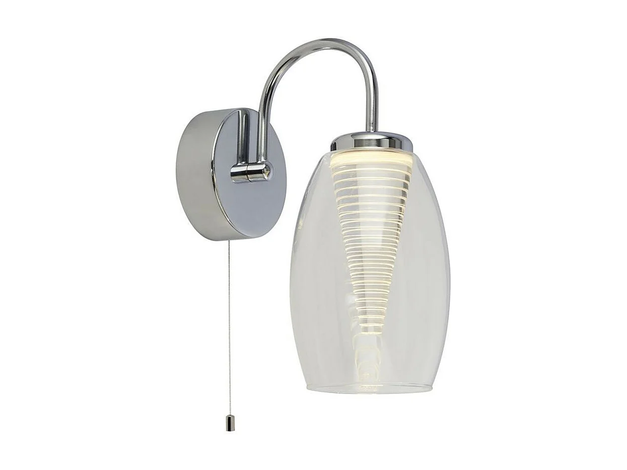 Searchlight Cyclone1 ljus vägglampa, klart glas 3000K