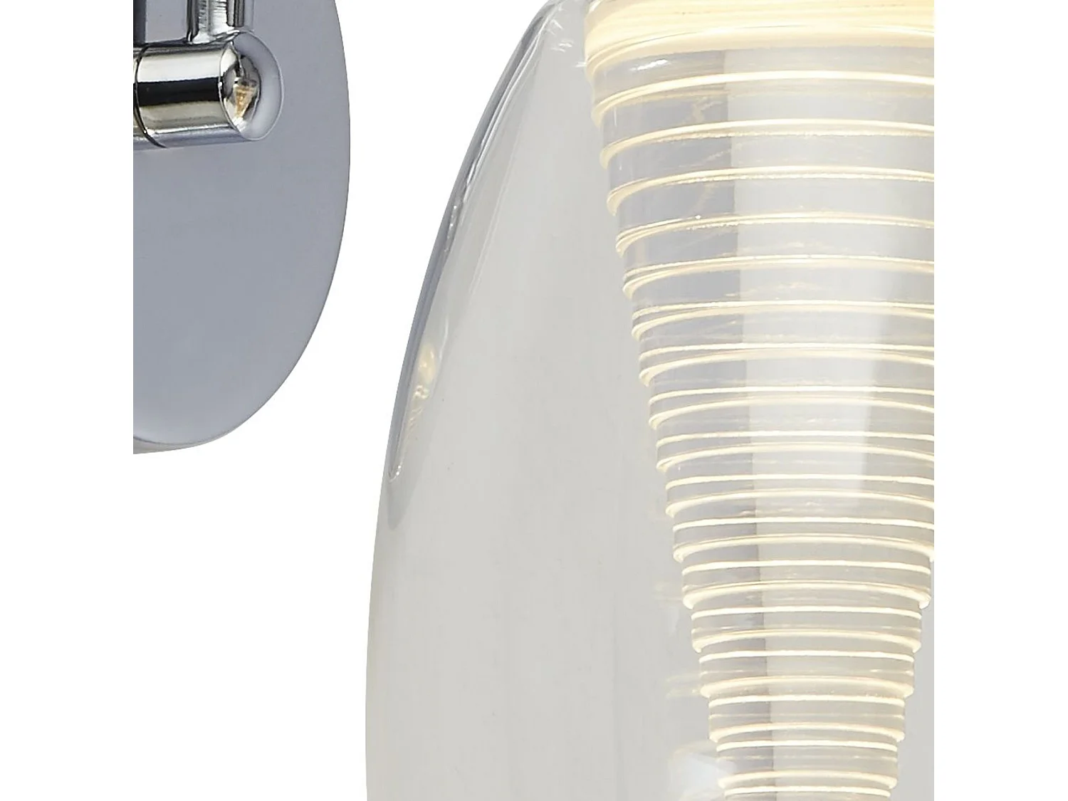 Searchlight Cyclone1 ljus vägglampa, klart glas 3000K