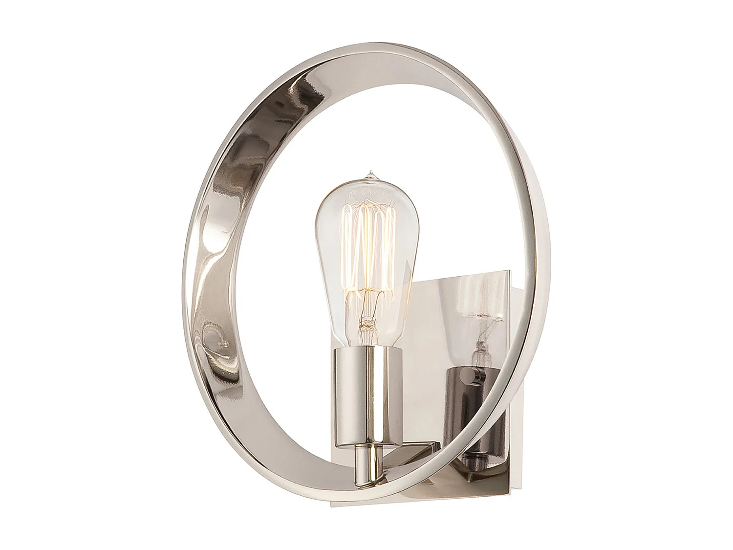 Elstead Theater Row 1 ljus inomhusvägglampa Imperial Silver, E27