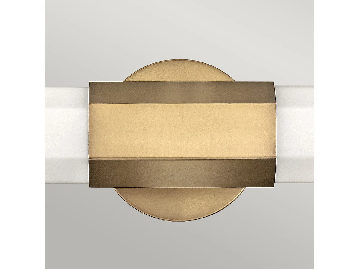 Elstead Hinkley Facet Lampada da parete LED integrata per bagno Heritage Ottone, 3000K, IP44