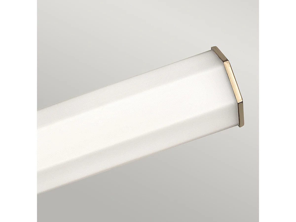 Elstead Hinkley Facet Lampada da parete LED integrata per bagno Heritage Ottone, 3000K, IP44