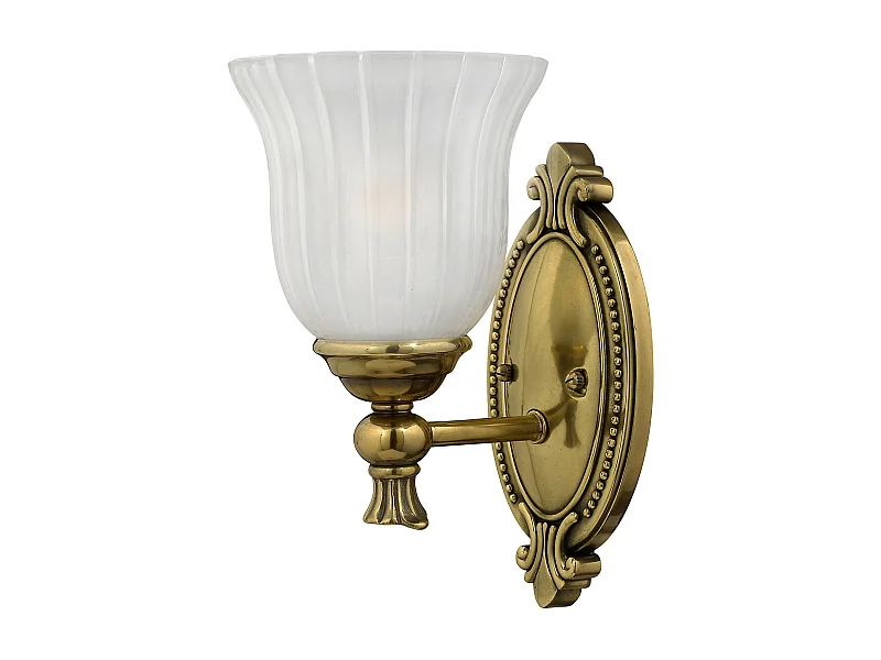 Elstead Francoise - 1 Licht Badezimmer Wandleuchte brüniertes Messing IP44, G9