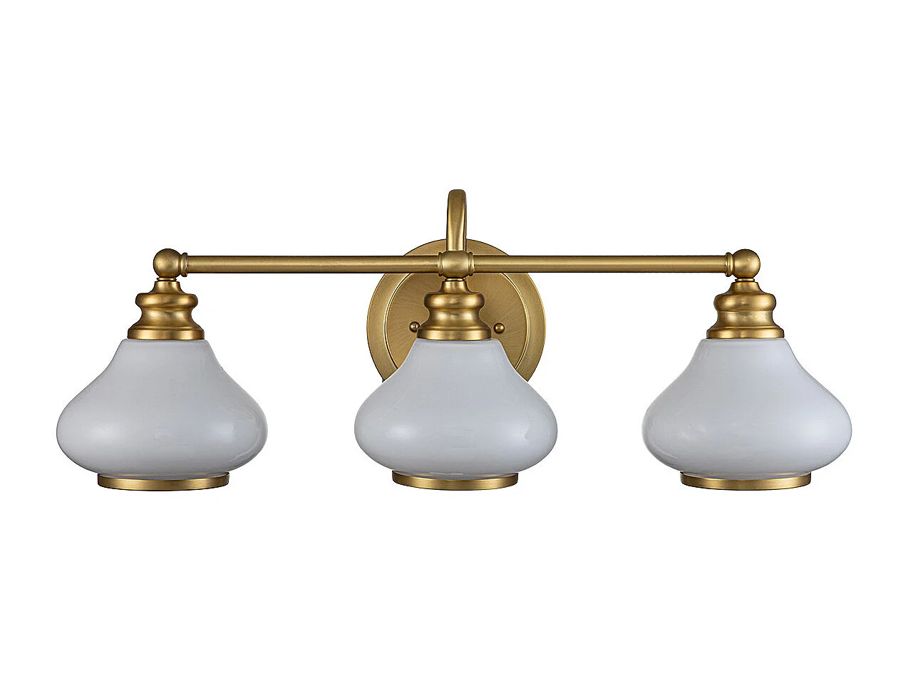 Elstead Hinkley Ainsley Lampada da parete in ottone spazzolato, IP44