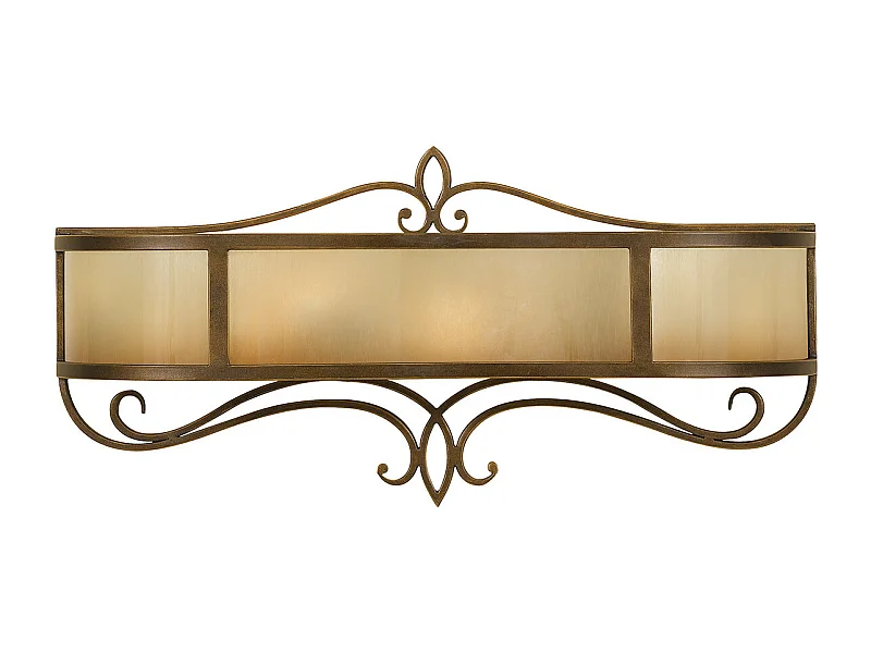 Elstead Justine - Applique da interno a 2 luci bronzo con vetro rovere, E14