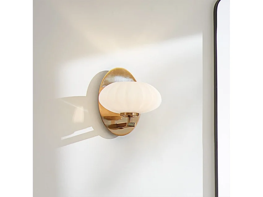 Elstead Kichler Pim Badezimmer-Wandleuchte Fox Gold, 3000K, IP44