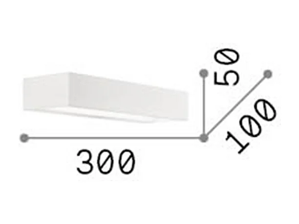 Ideal Lux Cube - Applique LED 1 luce Bianca