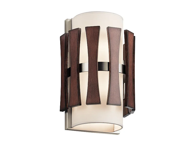 Elstead Cirus - 2 Licht Innenwandleuchte Holz, E14