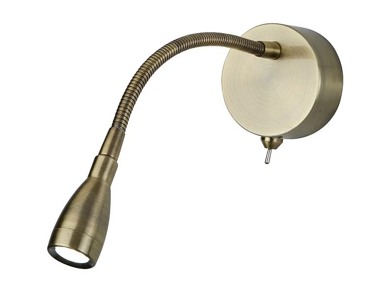 Searchlight LED 6 Ljus Flexibel Vgglslampa inomhus Antik mssing