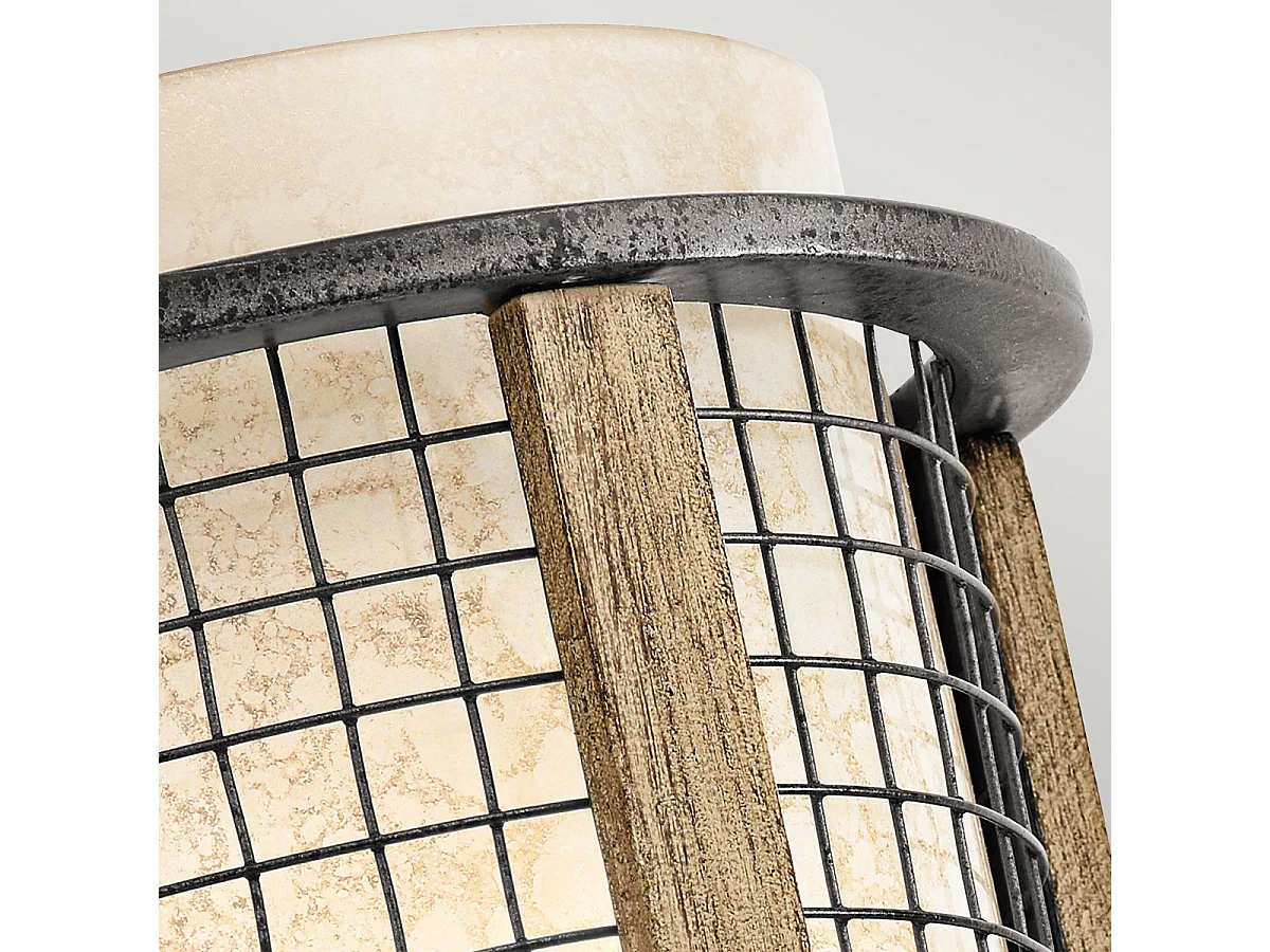 Elstead Ahrendale 1 ljus inomhusvägglampa meshjärn, E14