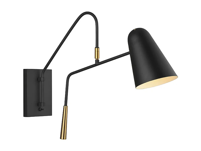Lampada da parete Elstead Simon 1 luce, Midnight Black, E27