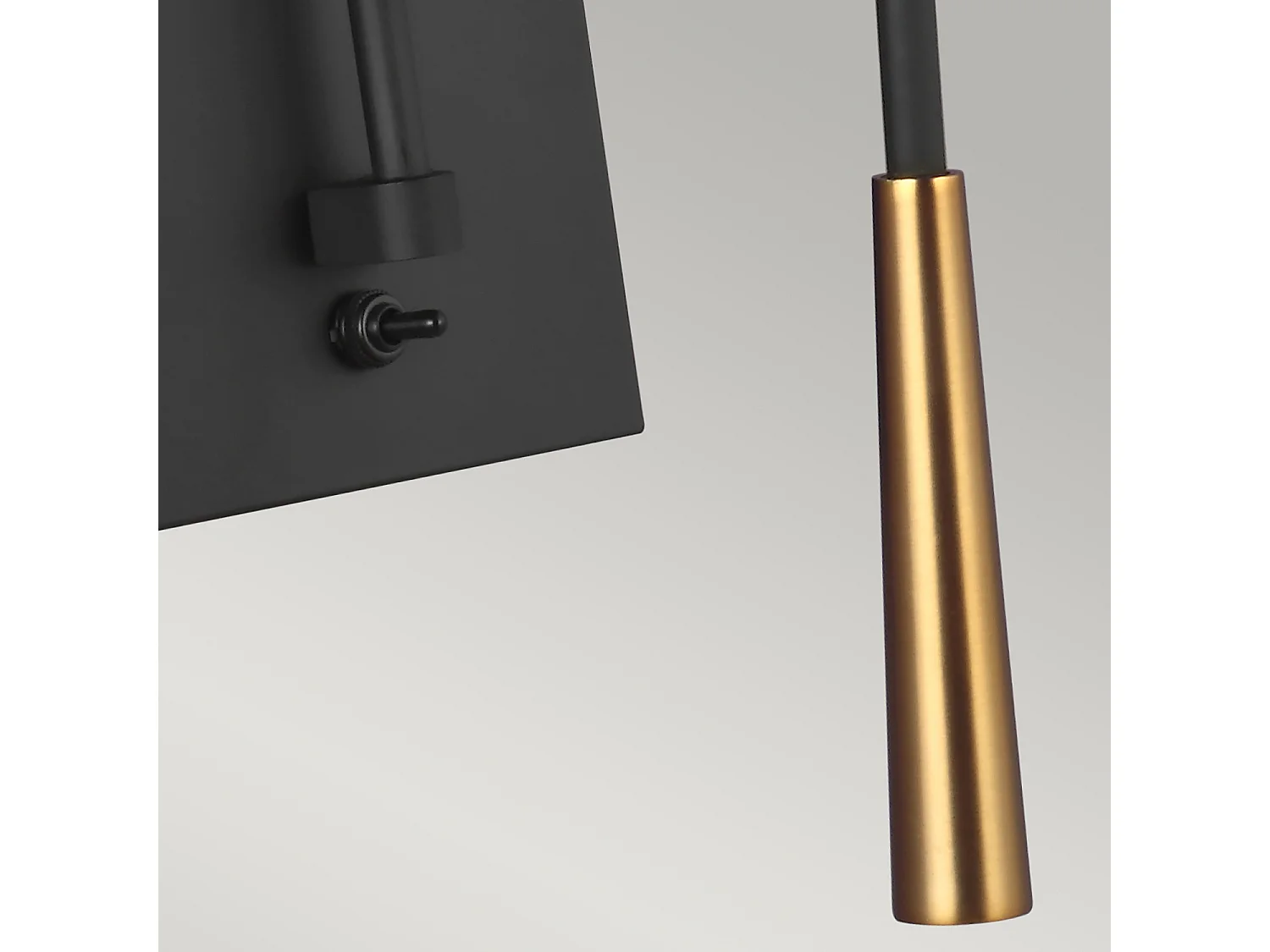 Elstead Simon 1 Licht Wandleuchte, Midnight Black, E27