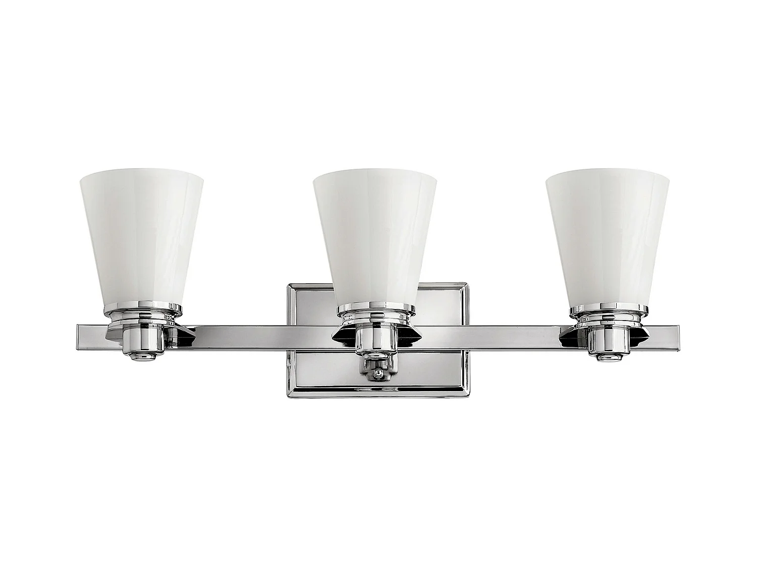 Elstead Avon Applique murale à 3 lampes pour salle de bain sur miroir, chrome poli IP44, G9