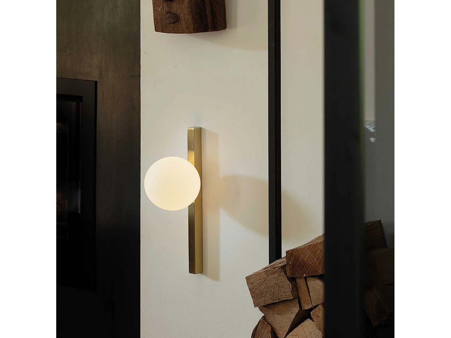 Ideal Lux BINOMIO Lampada da parete in ottone