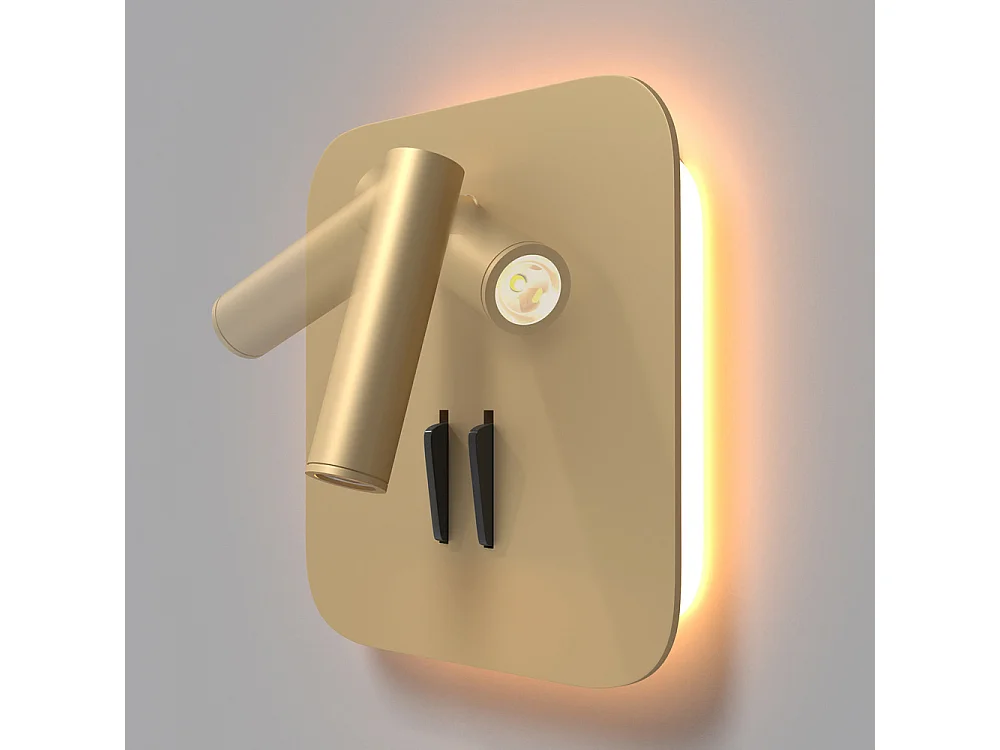 Maytoni Ios 176 Technical Ios 176 LED Integrado Lámpara de Pared Lectura Oro Mate