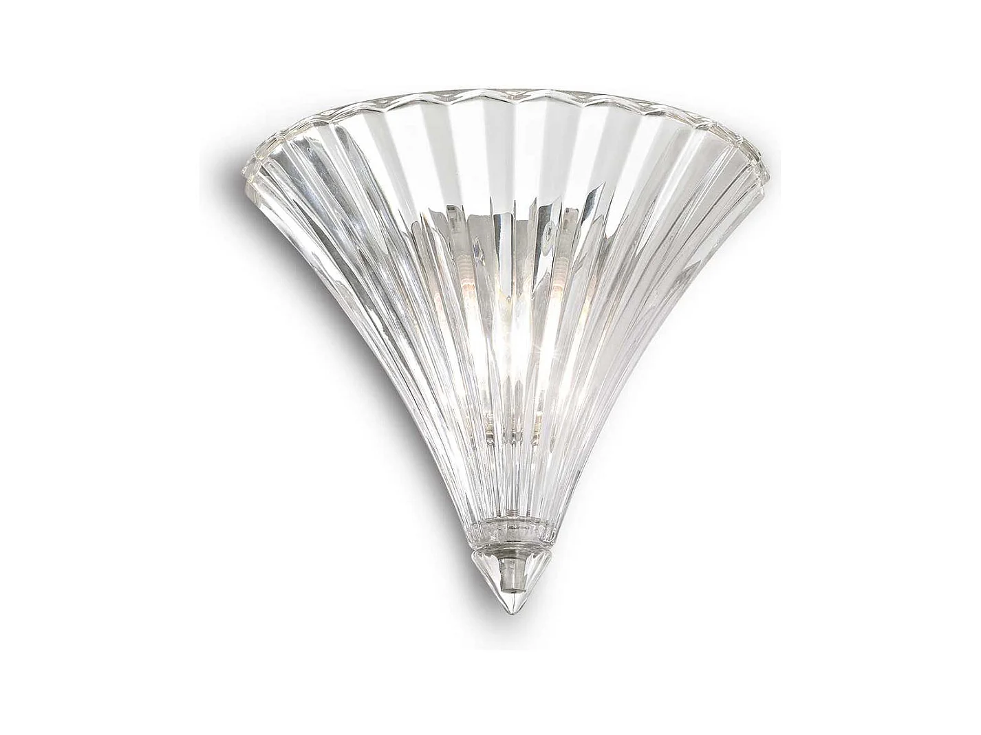 Ideal Lux Santa Applique murale intérieure à 1 ampoule transparente avec petit verre, E14
