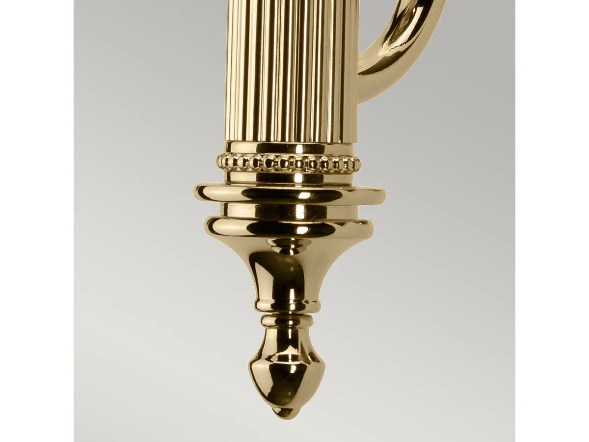 Elstead Carroll - 1 Licht Badezimmer Wandleuchte aus poliertem Messing IP44, G9