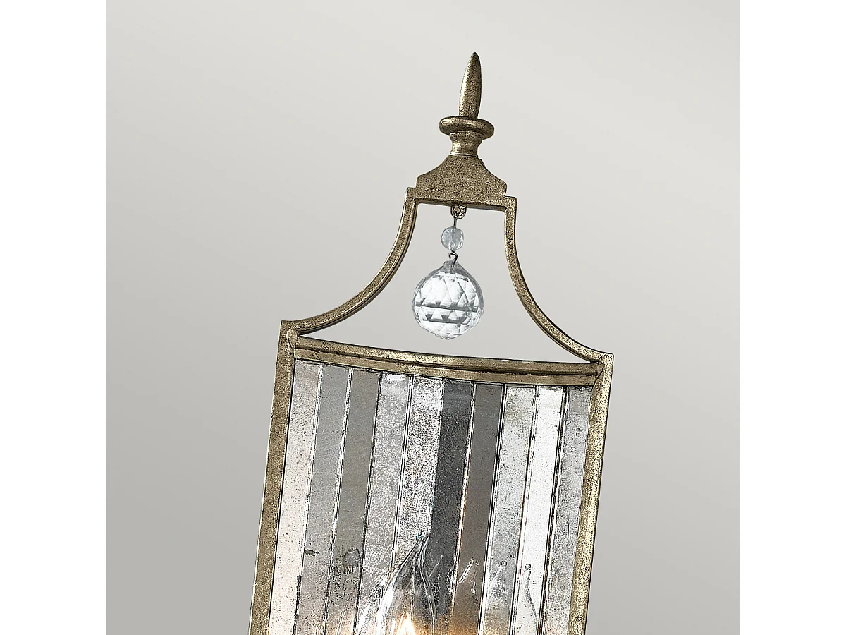 Elstead Gianna - 1 Licht Innenkerze Wandleuchte Silber, E14