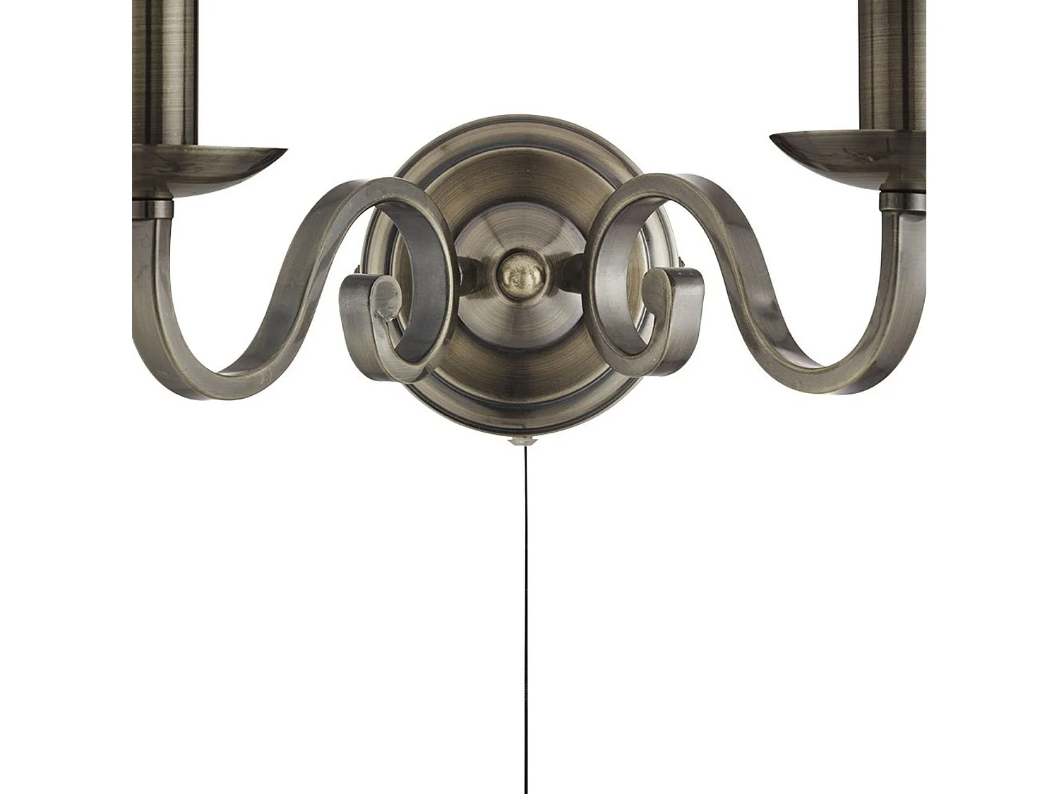 Searchlight Richmond - Lampada da parete a candela per interni a 2 luci in ottone antico, E14