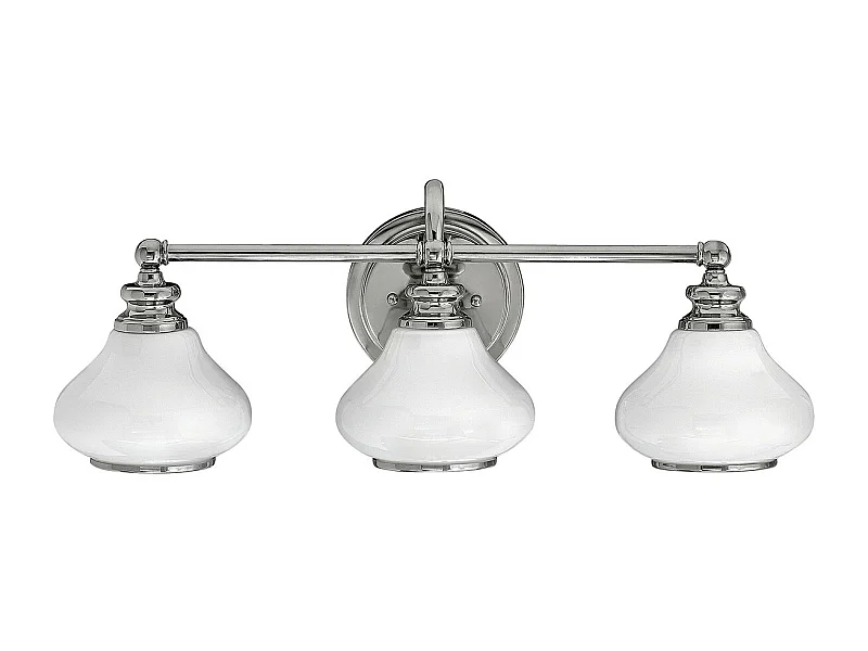 Elstead Ainsley 3 ljus inomhusvägglampa polerad krom IP44, G9