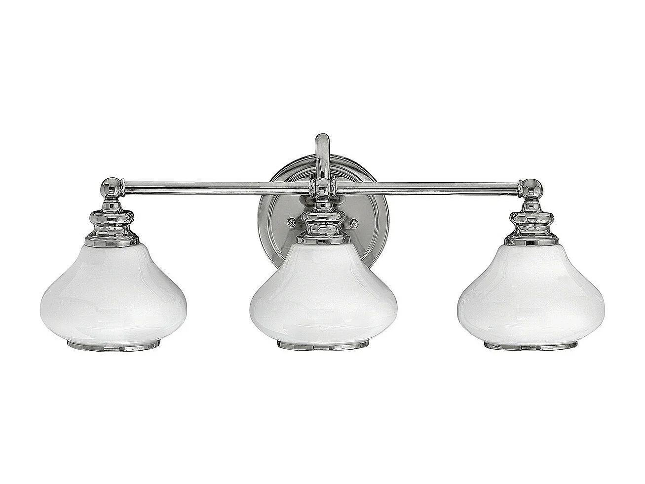 Elstead Ainsley 3 ljus inomhusvägglampa polerad krom IP44, G9