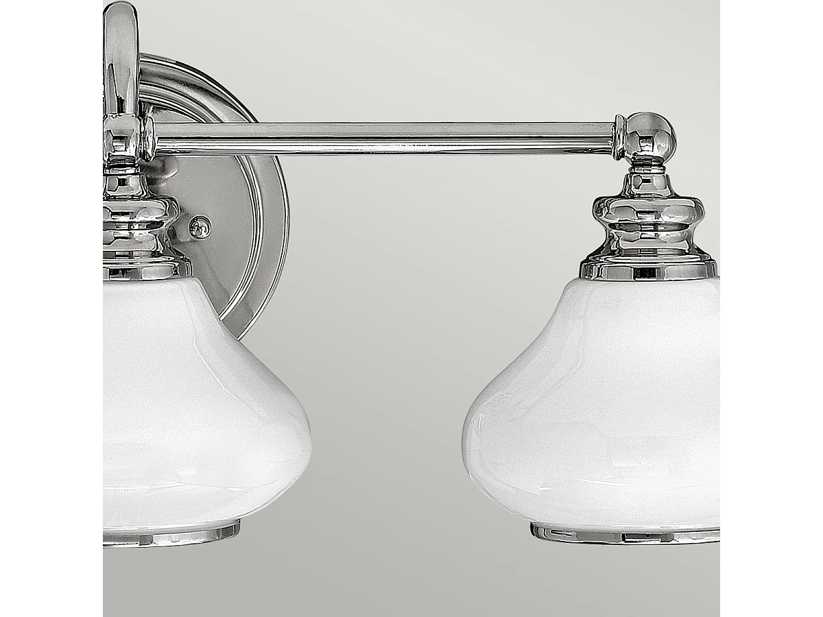 Elstead Ainsley - 3 Licht Innenwandleuchte Chrom poliert IP44, G9