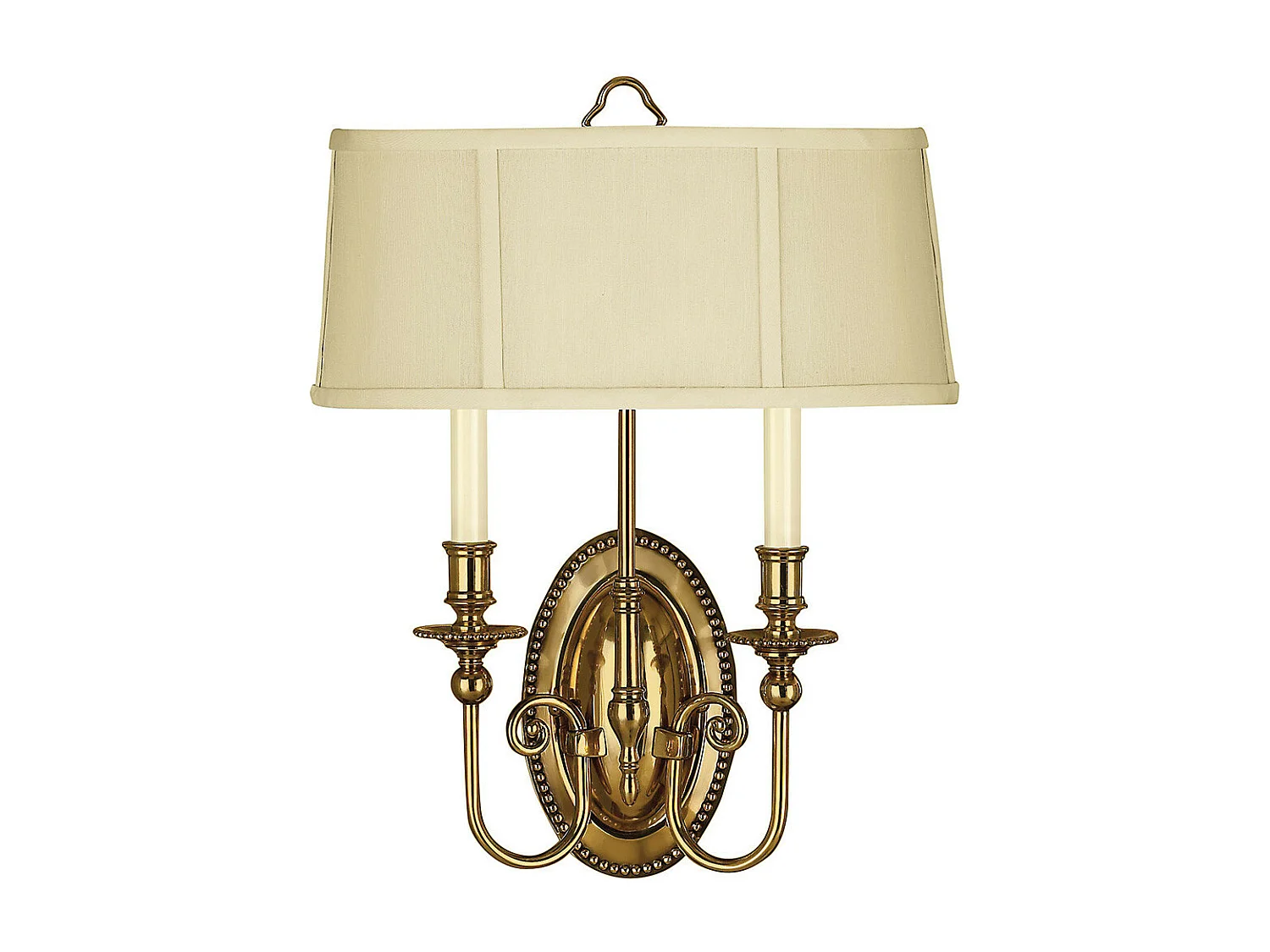 Applique a 2 luci Cambridge in ottone brunito