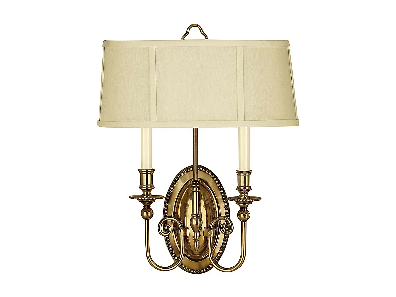 Applique a 2 luci Cambridge in ottone brunito