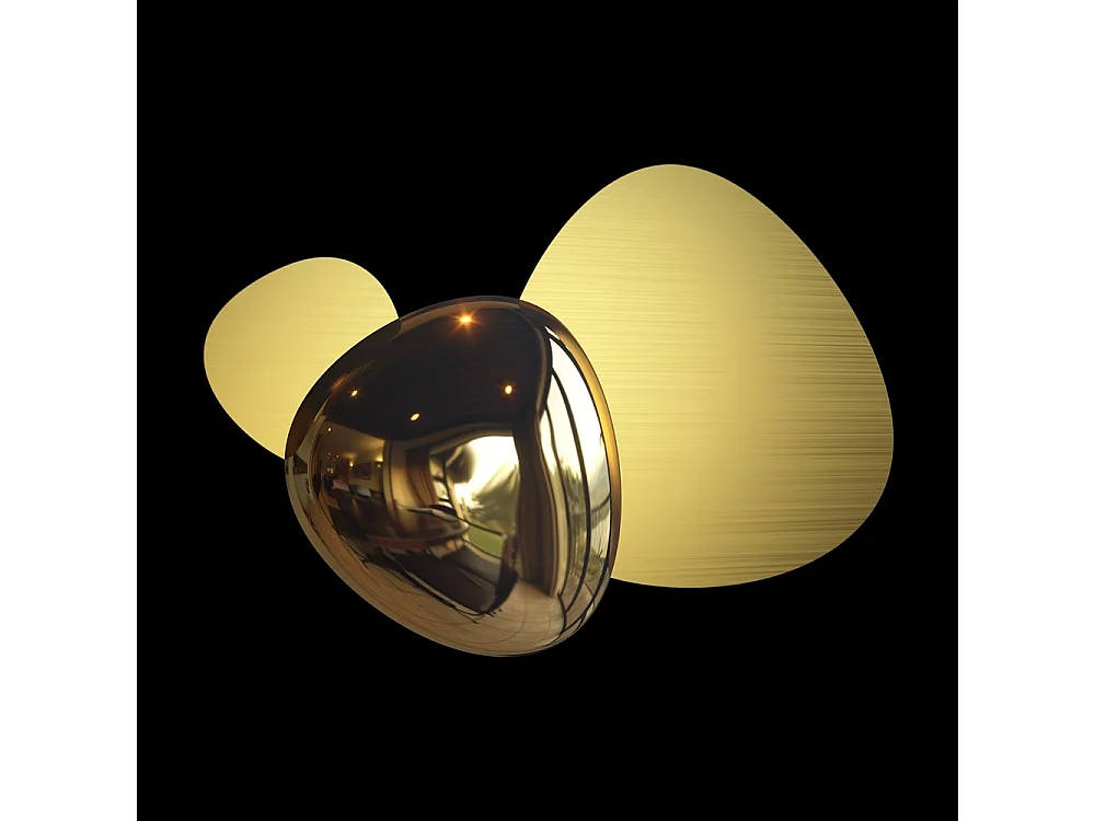 Maytoni Jack-stone Lampada da parete moderna a LED integrata Oro, 3000K