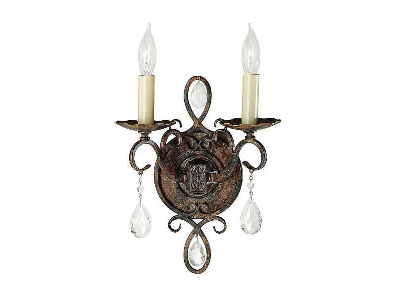 Chateau Feiss Applique 2 Lumières Moka Bronze