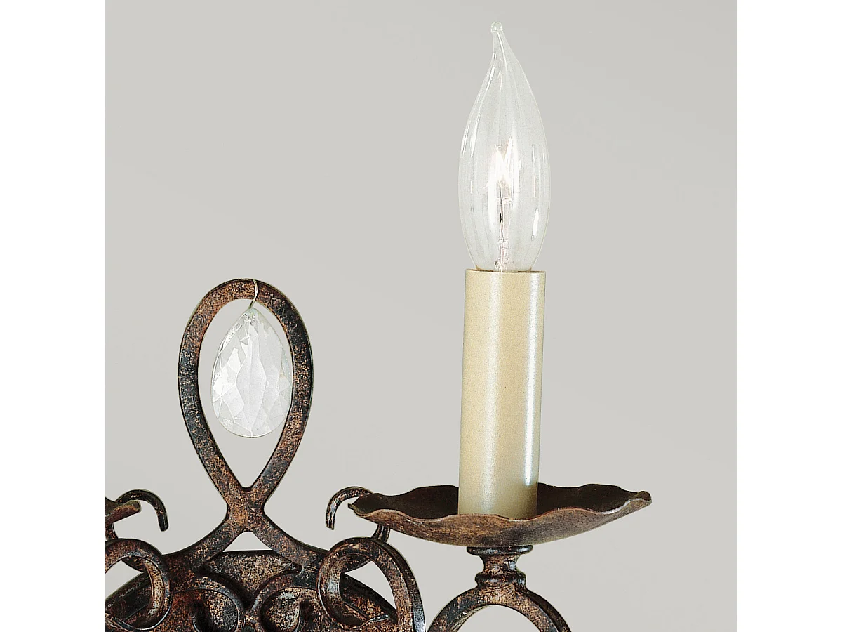 Chateau Feiss 2 licht Wandleuchte Mokka Bronze