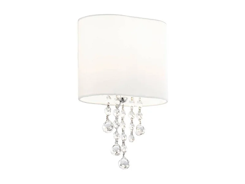 Searchlicht Nina - 1 Licht Innenwandleuchte Chrom, Kristall mit Schatten, E14