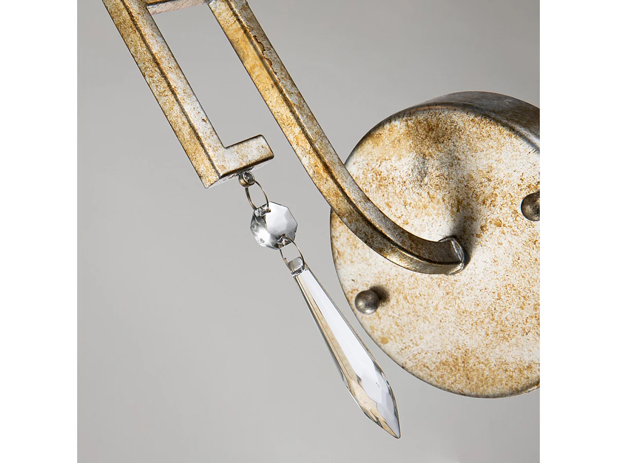 Elstead Lemuria 1 ljus vägglampa guld, E14