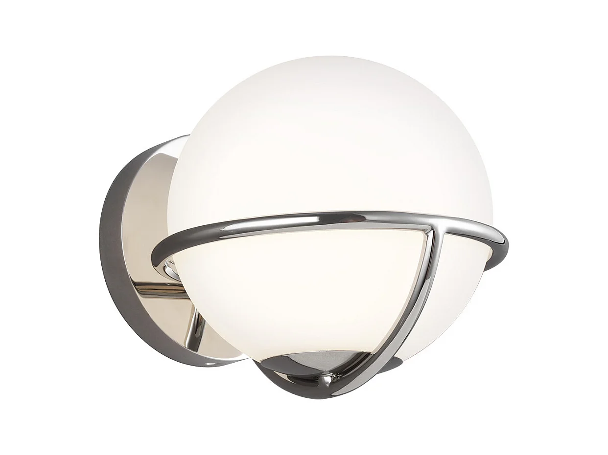 Lampada da parete Elstead Apollo 1 Light, nichel lucido, G9