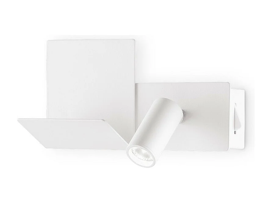 Ideal Lux KOMODO-2 Liseuse LED blanche, interrupteur intégré, 3000K, non dimmable