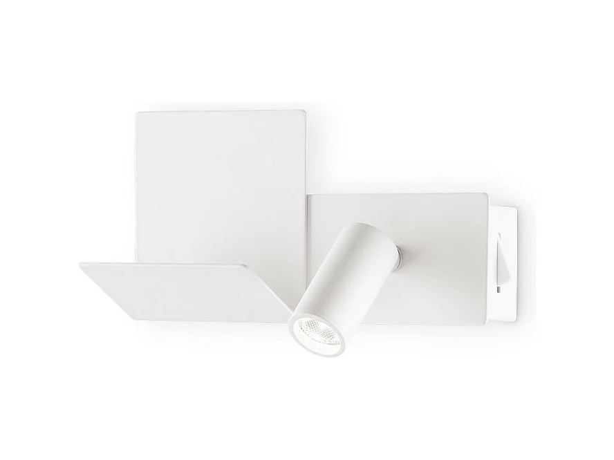 Ideal Lux KOMODO-2 Liseuse LED blanche, interrupteur intégré, 3000K, non dimmable