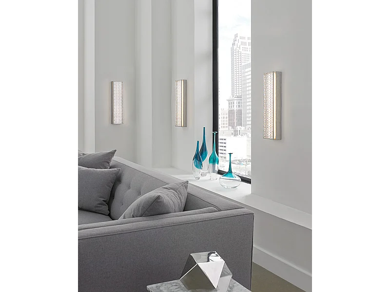 Elstead Kenney - LED 4 licht Innenwandleuchte Silber