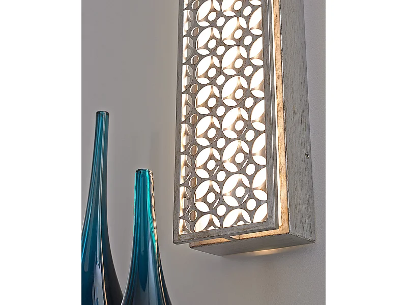 Elstead Kenney - LED 4 licht Innenwandleuchte Silber