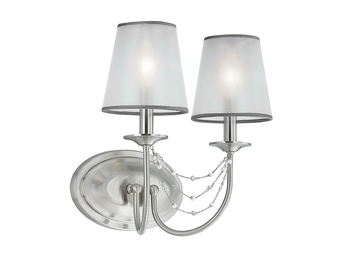 Elstead - Lampada da parete a candela a 2 luci per interni in acciaio spazzolato, E14