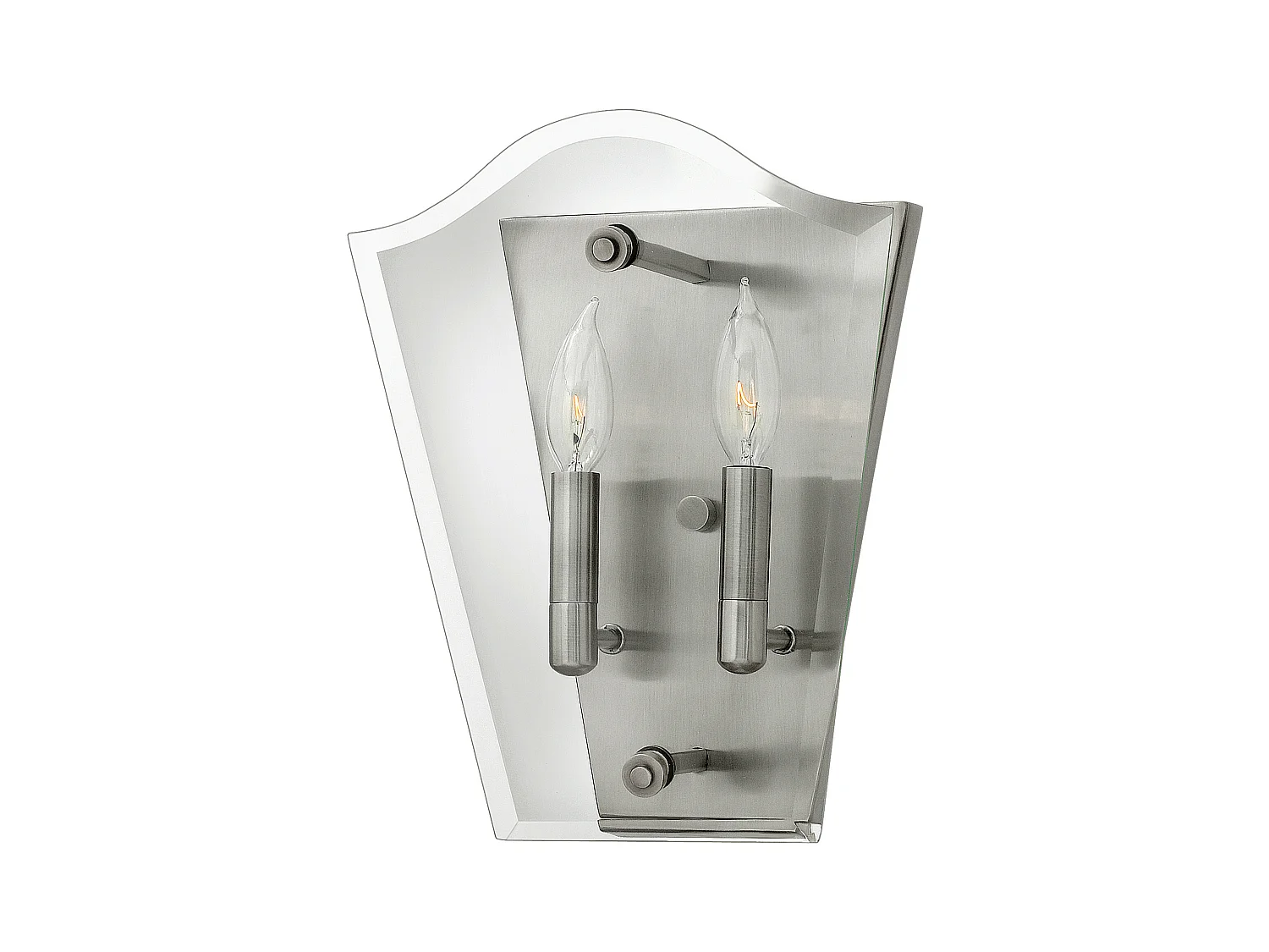 Elstead Wingate - 2 licht Indoor Candle Wandleuchte Poliertes antikes Nickel, E14