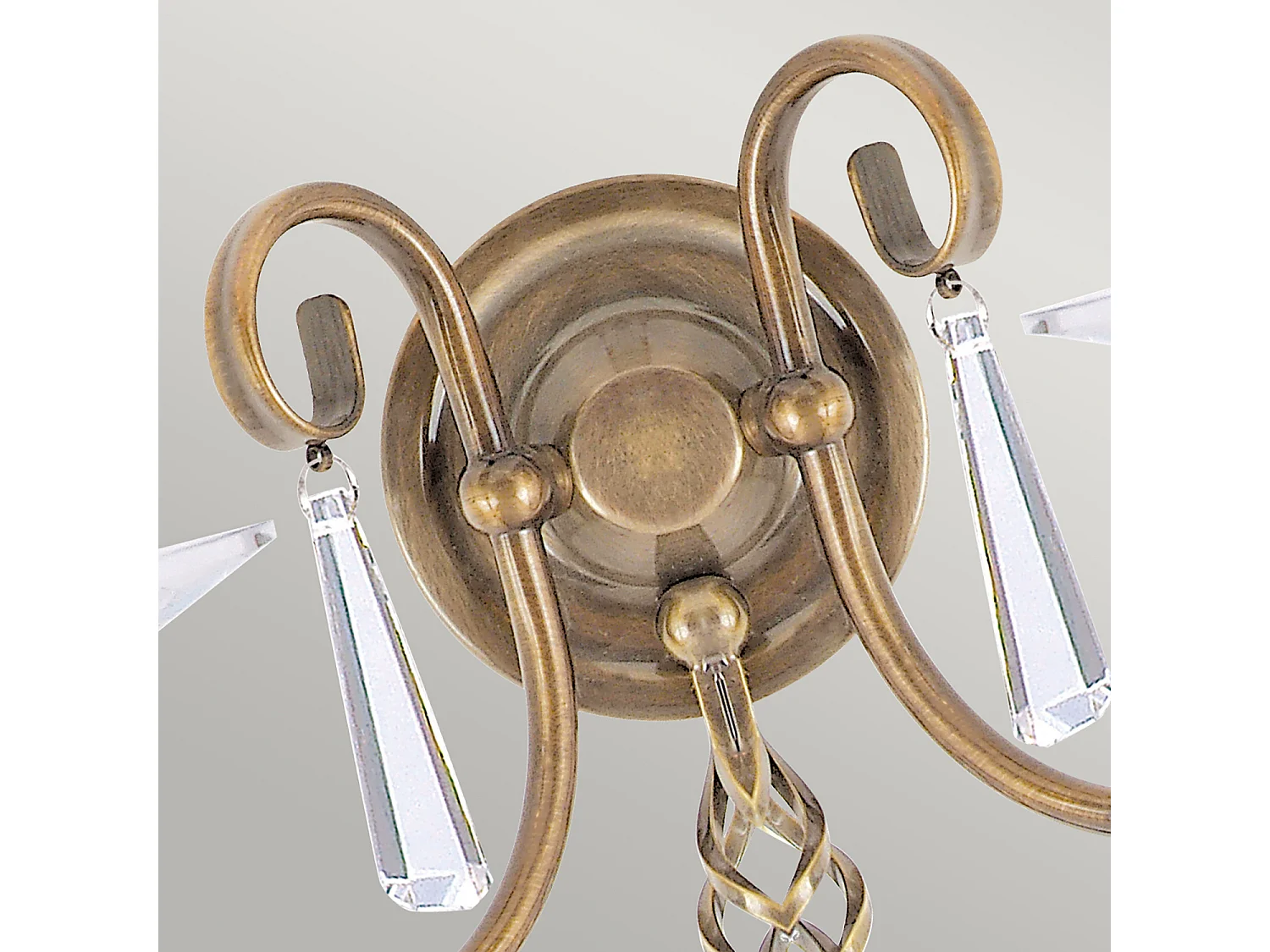 Elstead Aegean - Lampada da parete a candela da interni a 2 luci in ottone invecchiato, E14