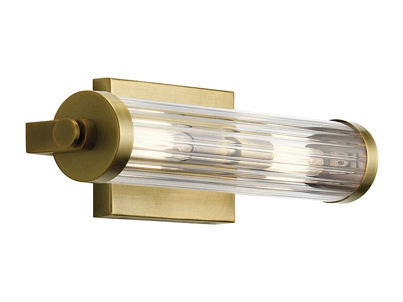 Elstead Kichler Azores Badezimmer Wandleuchte Messing natur, IP44