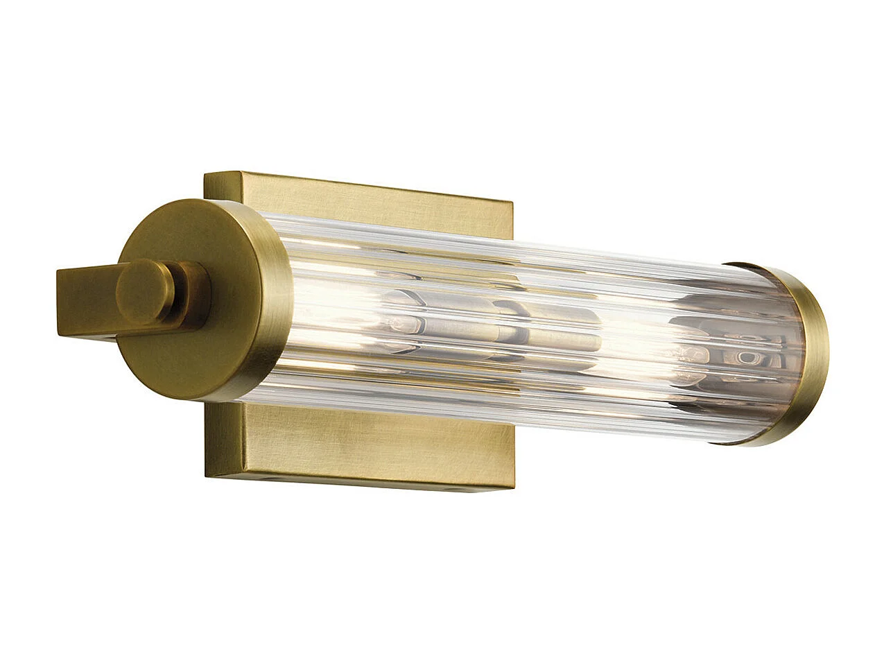 Elstead Kichler Azores Badezimmer Wandleuchte Messing natur, IP44