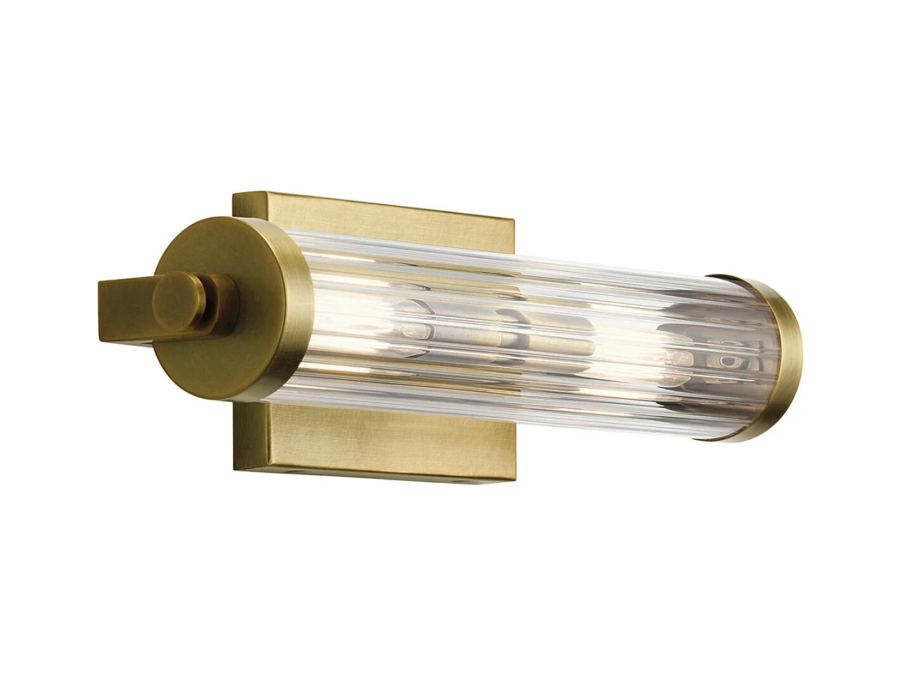 Elstead Kichler Azores Badezimmer Wandleuchte Messing natur, IP44