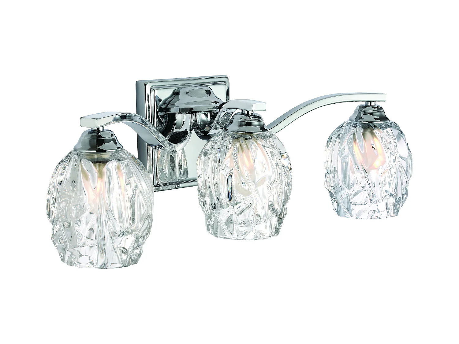 Elstead Kalli - 3 Licht Badezimmer über Spiegel Wandleuchte Chrom poliert IP44, G9