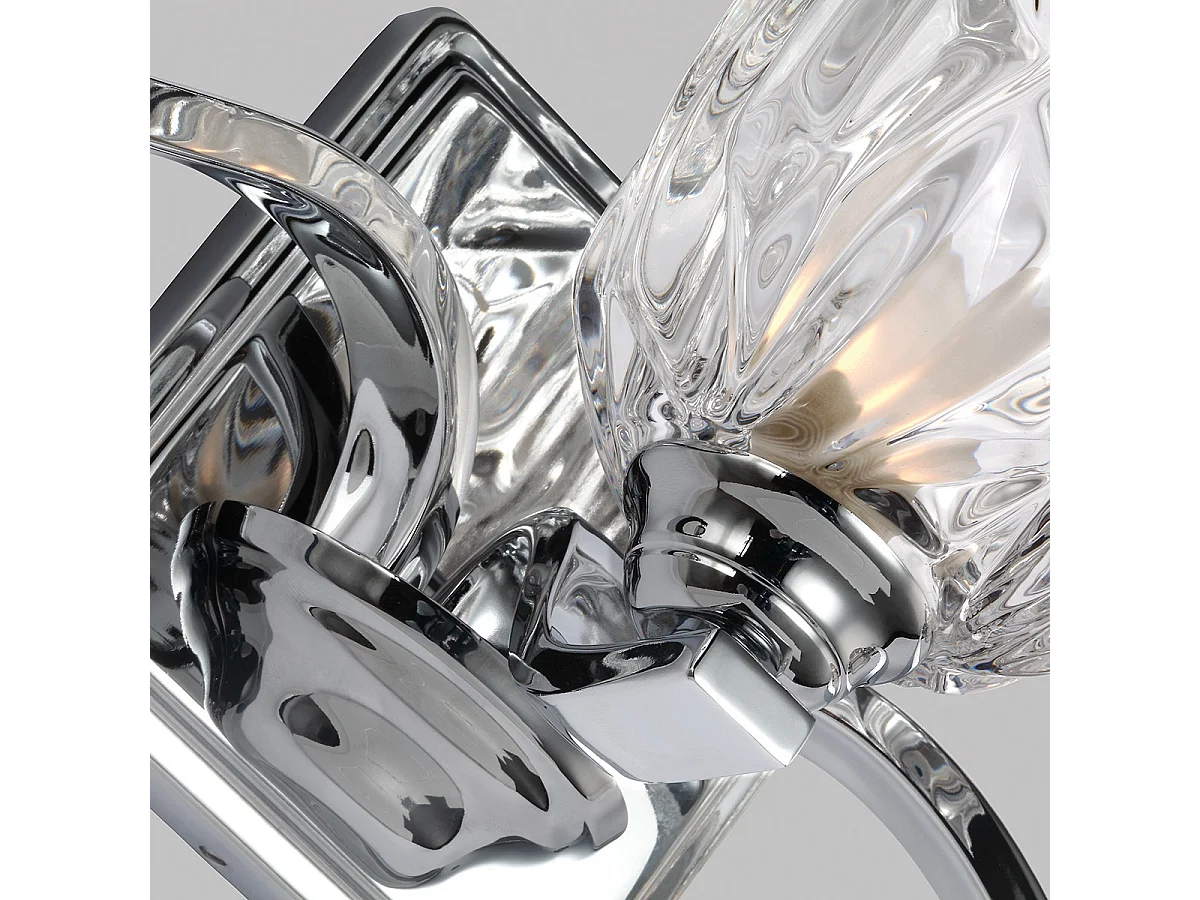 Elstead Kalli - 3 Licht Badezimmer über Spiegel Wandleuchte Chrom poliert IP44, G9