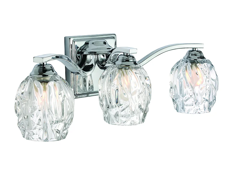 Elstead Kalli - 3 Licht Badezimmer über Spiegel Wandleuchte Chrom poliert IP44, G9